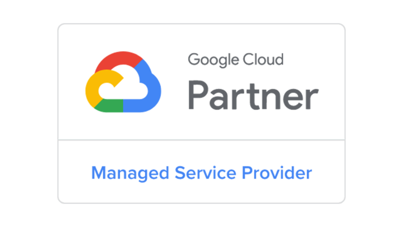 A logo of the Google CLoud by  Searce